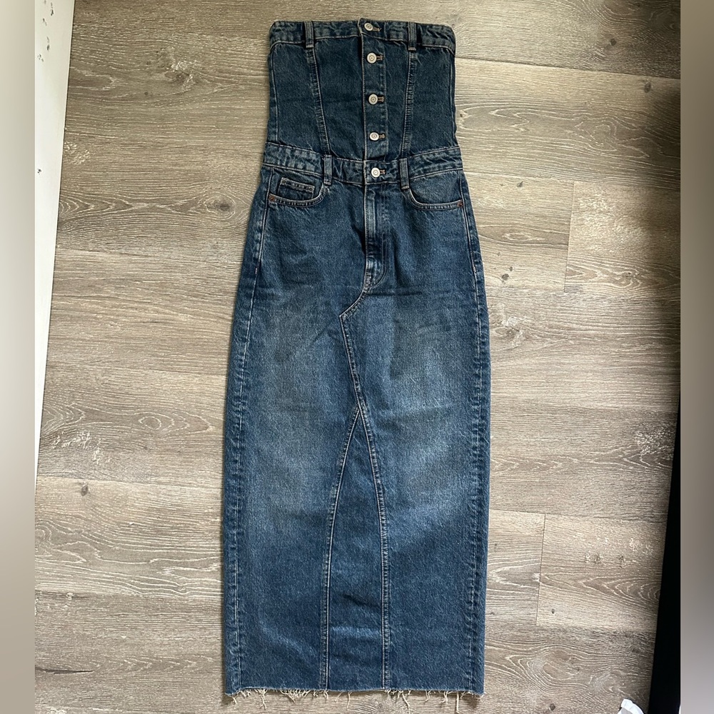ZARA Denim TRF Dress